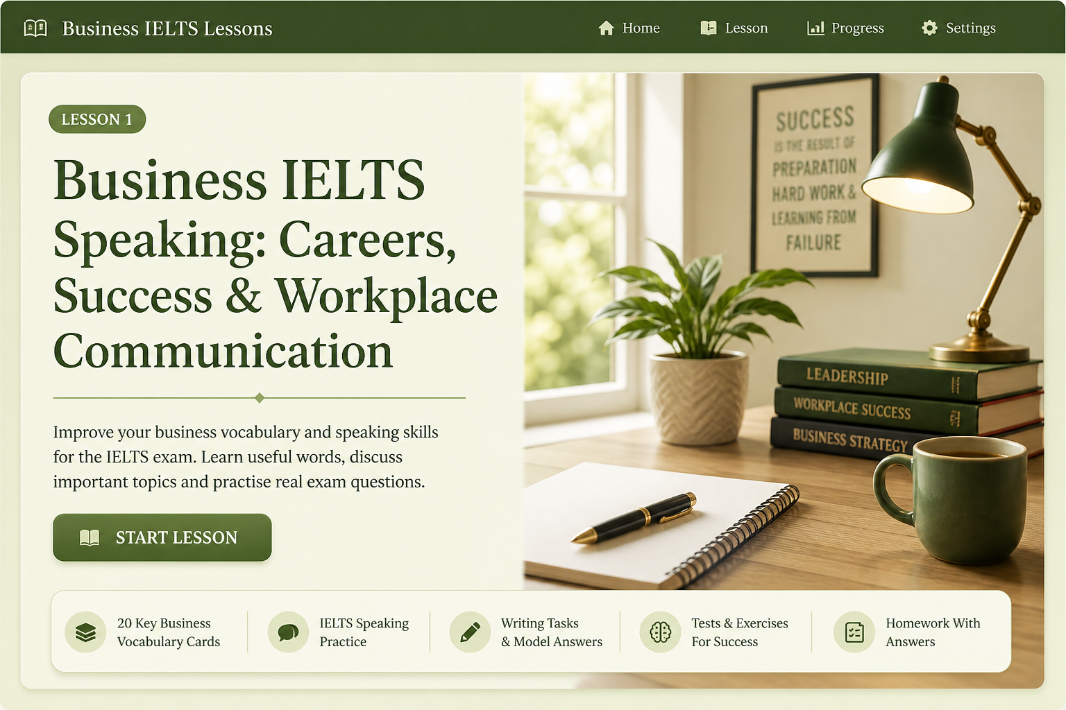 Business IELTS lesson cover